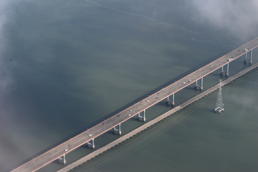 drone inspecting bridge