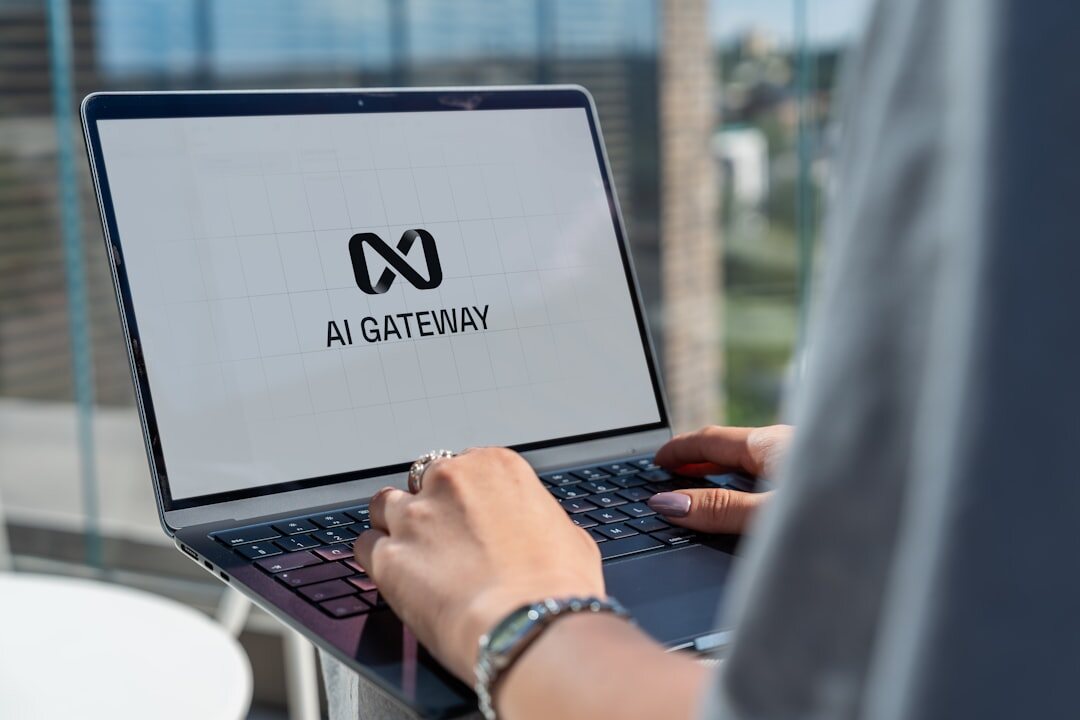 ai writing on computer